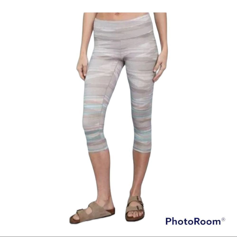 prAna Pillar Printed Capri Leggings Size XS Sporty Activewear Southwestern